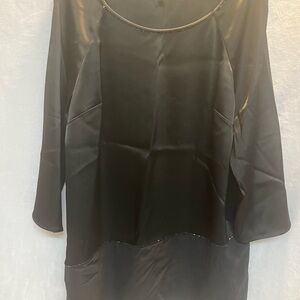 ST. JOHN scoop neck mini dress